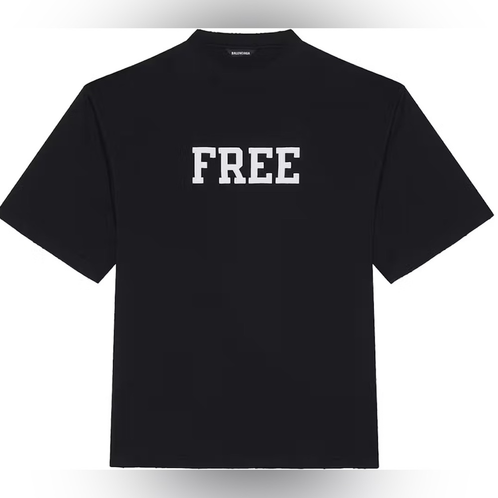 NWT BALENCIAGA Black Unifit Free Vintage T-Shirt, size L!